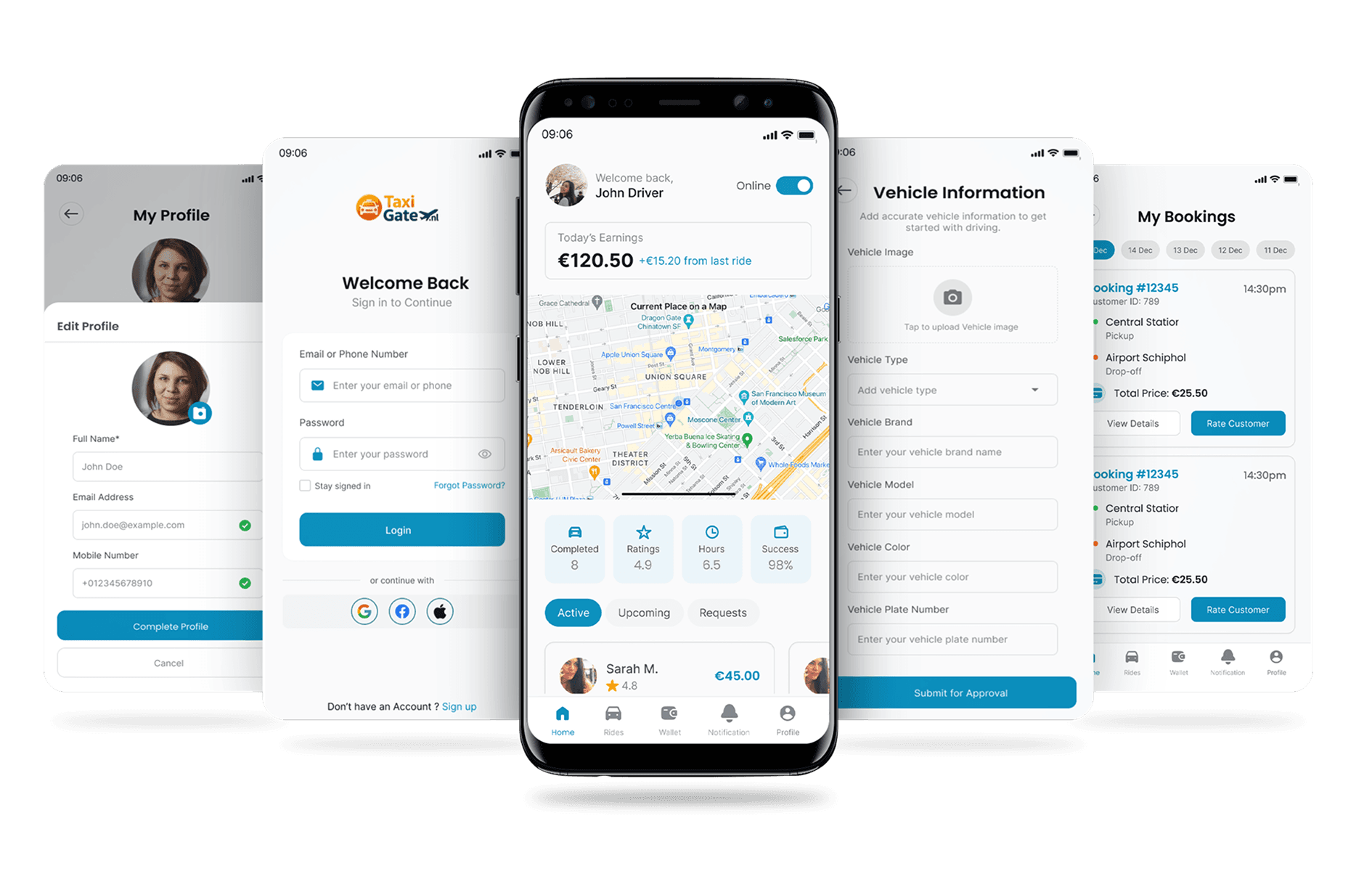 Taxigate Driver App