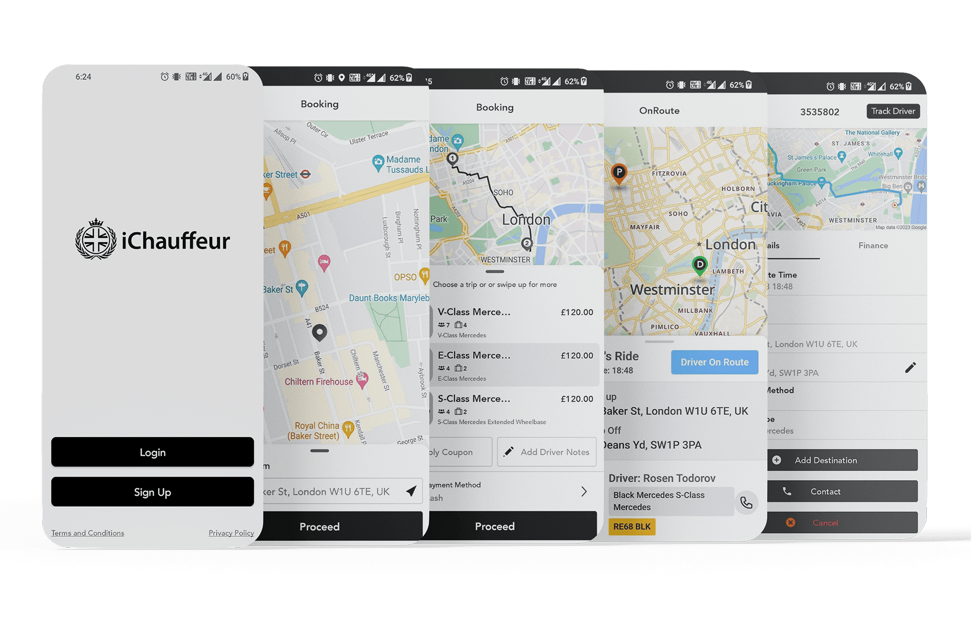 IChauffeaur Chauffeur Mobile App